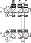 Гребенка OVENTROP Multidis SF д/напольного отопления на  5 контуров нерж.сталь