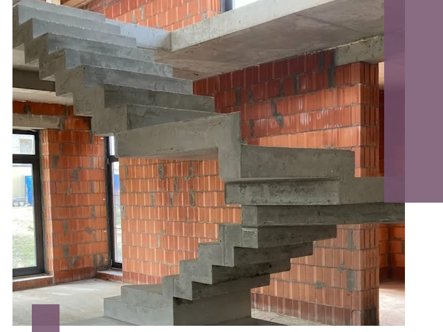 Изготовление бетонных лестниц под ключ в Москве