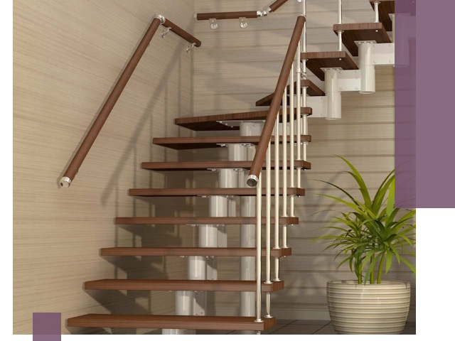 Изготовление модульных лестниц под ключ в Москве