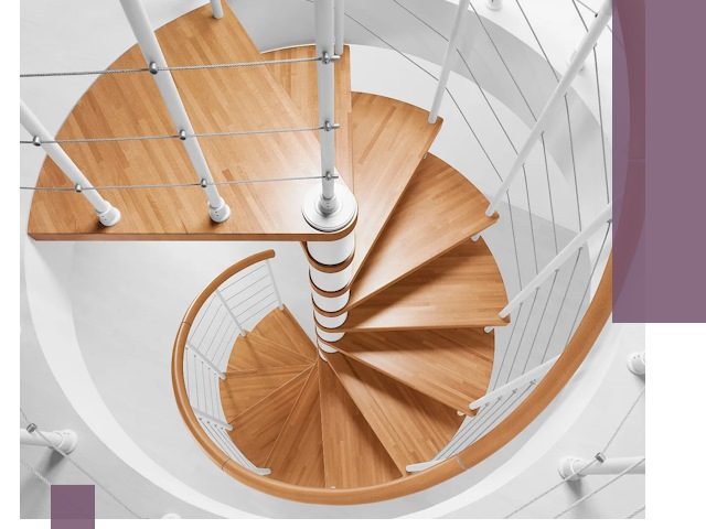 Изготовление винтовых лестниц под ключ в Москве