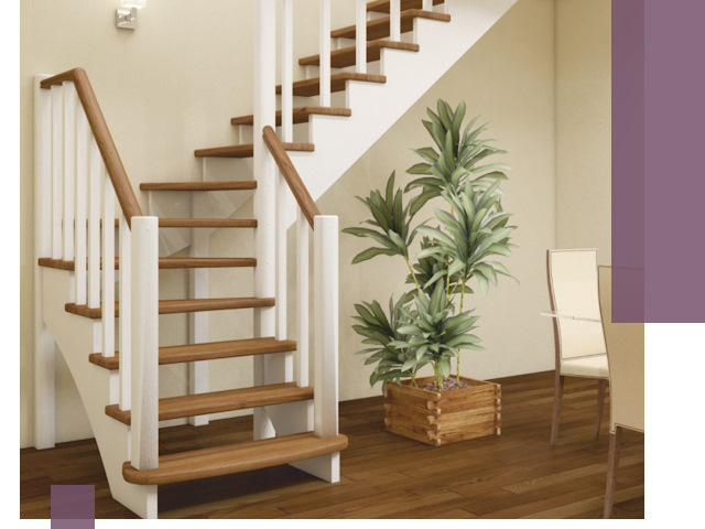 Г-образные лестницы под ключ в Москве — изготовление и монтаж