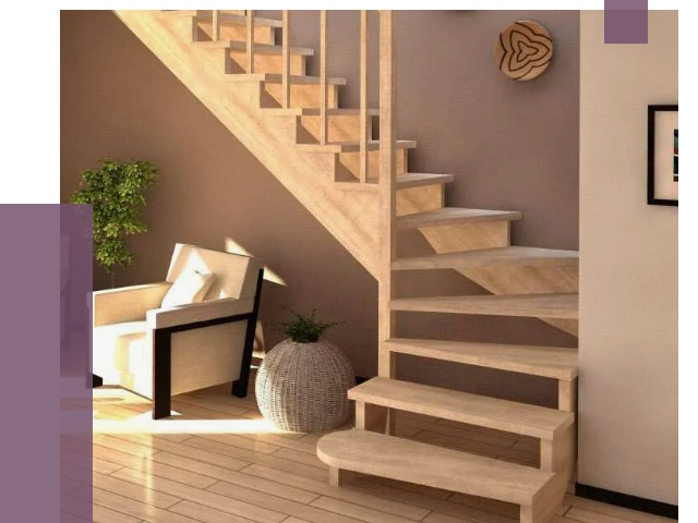 Изготовление Г-образных лестниц в Москве от 19839 руб. 