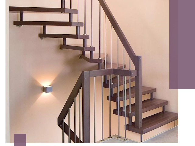 Изготовление лестниц на больцах в Москве под ключ