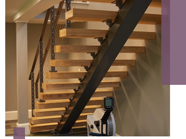 Лестницы на монокосоурах под ключ в Москве - изготовление и монтаж