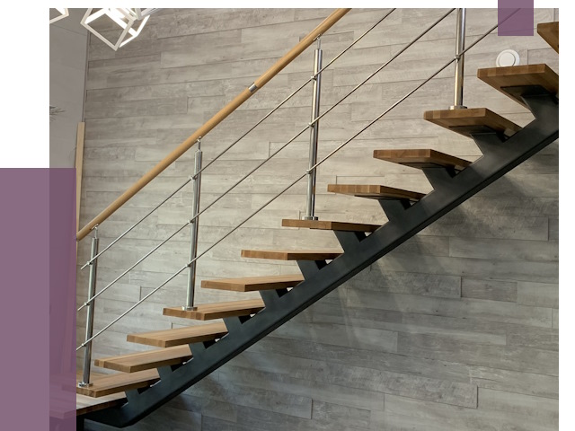 Изготовление лестниц на монокосоуре в Москве от 79894 руб. 