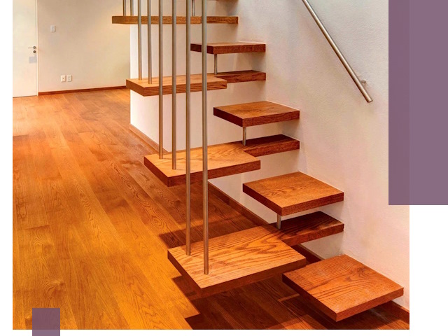 Лестницы «гусиный шаг» на заказ в Москве для узких пространств