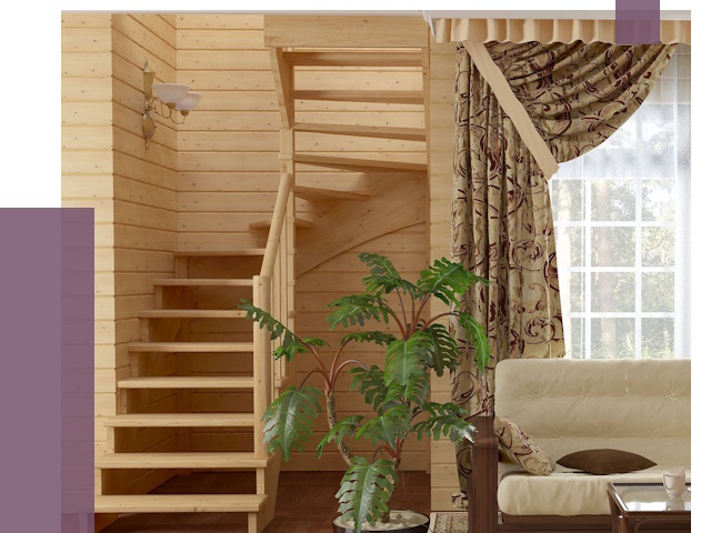 Лестницы для дачи в Москве от 79626 руб.  | ПРОЛЁТМск