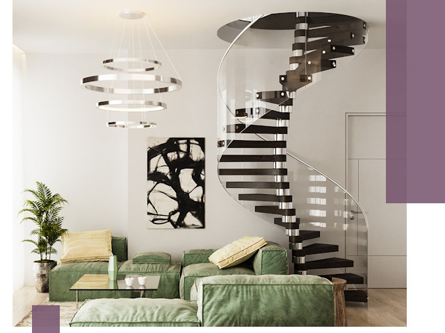 Лестницы для двухуровневой квартиры в Москве — изготовление и монтаж