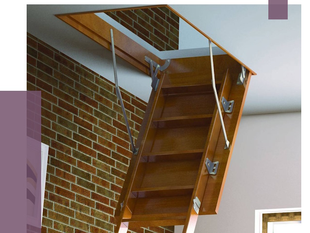 Установка чердачной лестницы в Москве от 8204 руб. | ПРОЛЁТМск