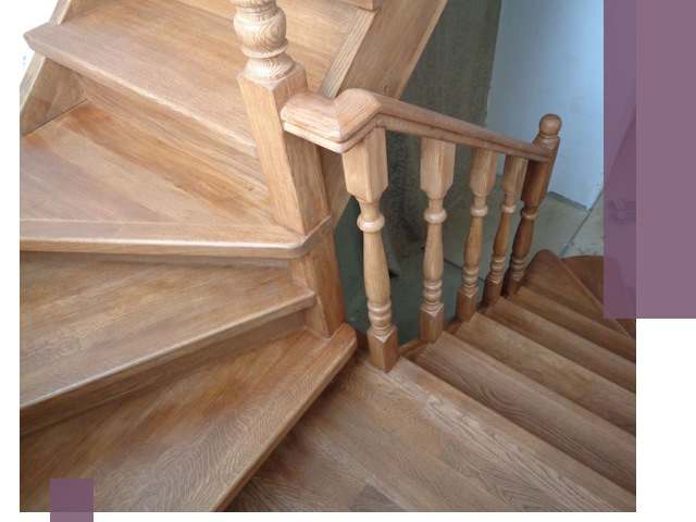 Дубовые лестницы под ключ в Москве: изготовление и монтаж