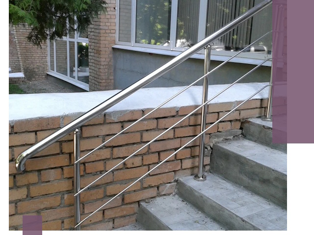 Перила из нержавеющей стали высокого качества в Москве