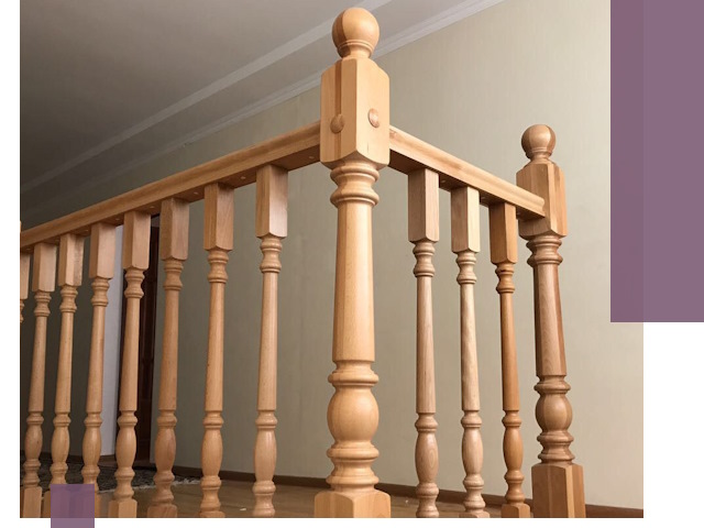 Деревянные перила на заказ в Москве: монтаж и изготовление