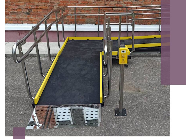 Изготовление наклонных пандусов для инвалидов в Москве