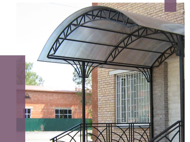 Металлические навесы и козырьки в Москве от 13405 руб.