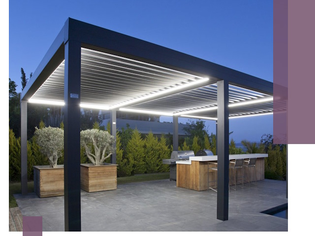 Навесы отдельно стоящие под ключ в Москве из металла и поликарбоната