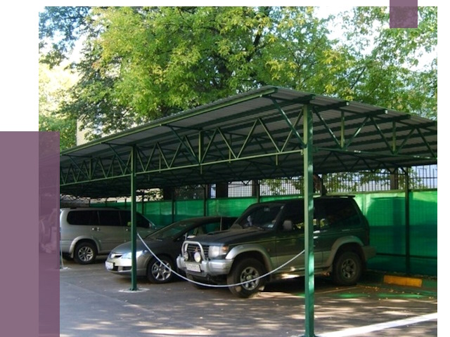 Навесы для парковки в Москве от 84183 руб. заказать | ПРОЛЁТМск