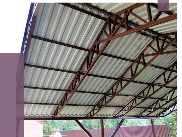 Навесы из профнастила в Москве от 7721 руб. | ПРОЛЁТМск