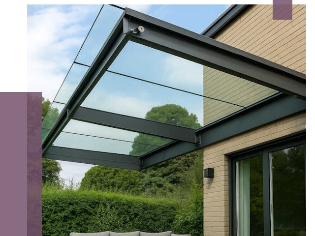 Стеклянные навесы и козырьки в Москве от 12869 руб.