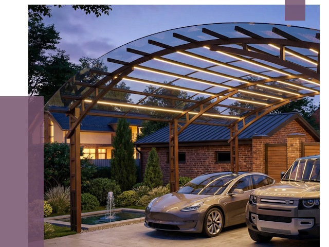 Металлические навесы в Москве от 13298 руб. под ключ — ПРОЛЁТМск