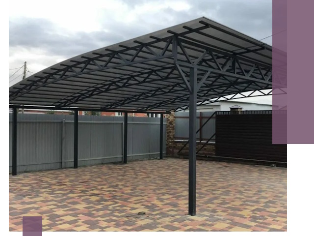 Металлические навесы под ключ в Москве — изготовление и монтаж