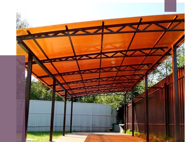 Односкатные навесы под ключ в Москве от 13780 руб. 