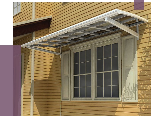 Козырьки над окнами в Москве от 7989 руб. — монтаж, покупки | ПРОЛЁТМск