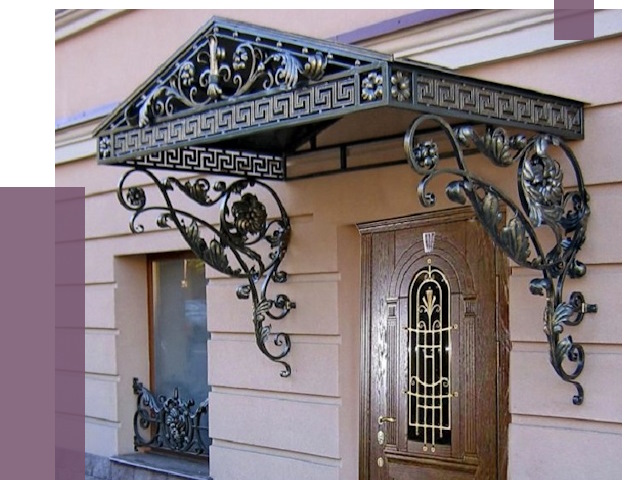 Кованые козырьки в Москве под ключ от 13351 руб. — ПРОЛЁТ