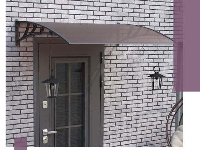 Недорогие козырьки и навесы под ключ в Москве