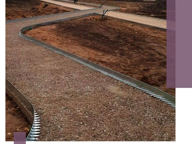 Металлические бордюры под ключ в Москве — изготовление и монтаж