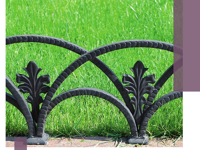 Декоративные металлические бордюры под ключ в Москве