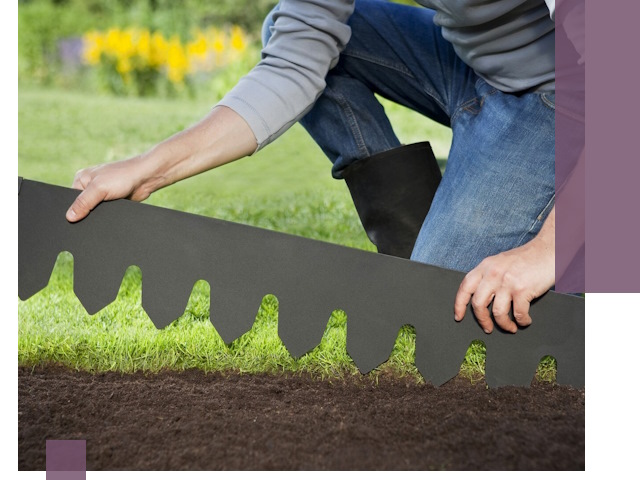 Металлические бордюры для газона в Москве — изготовление и монтаж