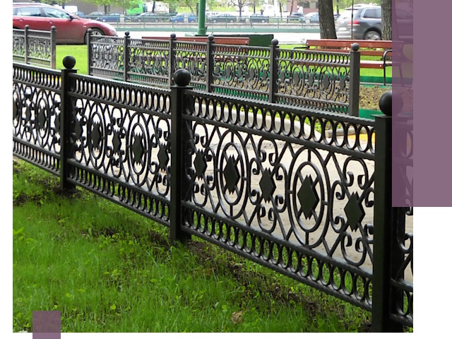 Секционные газонные ограждения под ключ в Москве