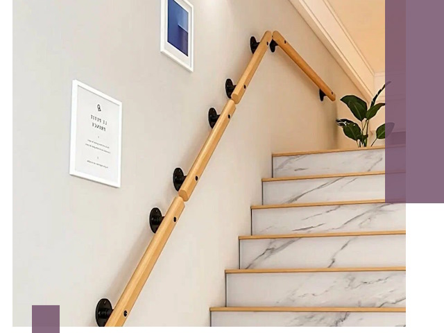 Поручни металлические и деревянные под ключ в Москве