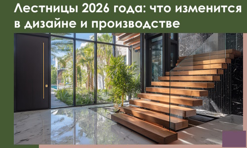 Лестницы 2026 года: что изменится в дизайне и производстве